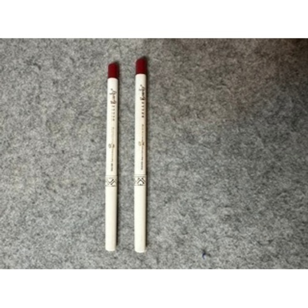Belle Beauty Kisser Fixer Waterproof Gel Lip Liner Set of 2 True Red NEW
